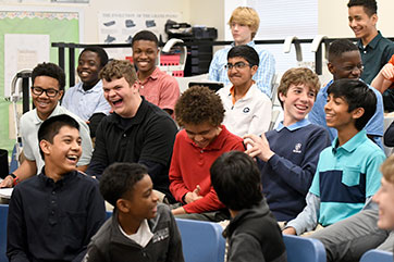 A classroom of students. Link to Gifts of Cash, Checks, and Credit Cards